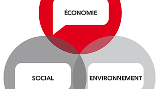 Les 3 volets du développement durable : Économie, social et environnement